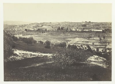 Jerozolima, z Góry Oliwnej, nr 1, 1857. autorstwa Francis Frith