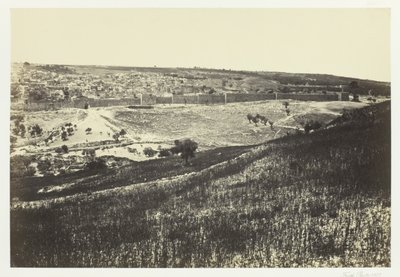 Jerozolima, z Góry Oliwnej, nr 2, 1857. autorstwa Francis Frith