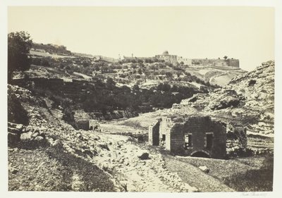 Jerozolima z muru En-Rogel, 1857. autorstwa Francis Frith