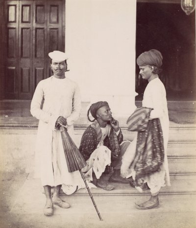 Brokerzy Marwaree, lata 70. XIX wieku. autorstwa Francis Frith