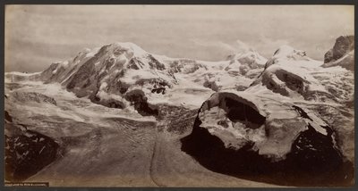 Monta Rosa i Lyskamm autorstwa Francis Frith