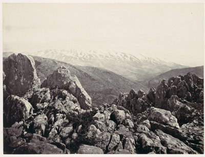 Góra Hermon, Góra Przemienienia autorstwa Francis Frith