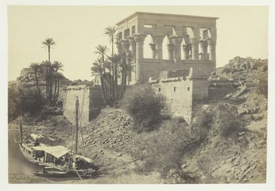 Łóżko Pharoahs, wyspa Philæ, 1857. autorstwa Francis Frith