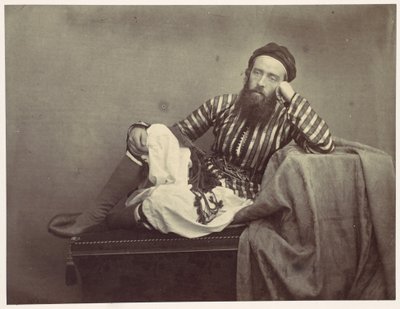 Portret, turecki strój letni autorstwa Francis Frith