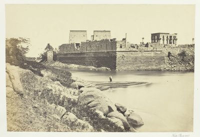 Południowy koniec wyspy Philæ, 1857. autorstwa Francis Frith
