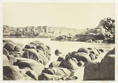Podejście do Philæ, 1857. autorstwa Francis Frith