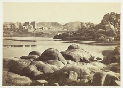 Podejście do Philae, c. 1857. autorstwa Francis Frith