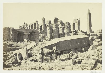 Zepsuty obelisk, Karnac, 1857. autorstwa Francis Frith