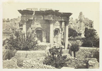 Okrągła Świątynia, Baalbec, 1857. autorstwa Francis Frith
