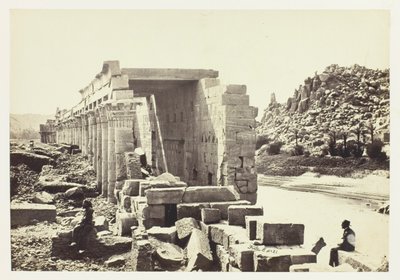 Kolumnada, wyspa Filia autorstwa Francis Frith