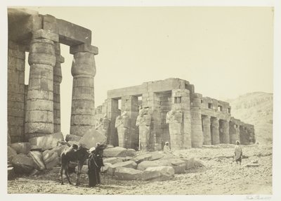 Memnonium, Teby, z równiny autorstwa Francis Frith