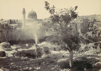 Meczet Omara w Jerozolimie, 1857. autorstwa Francis Frith