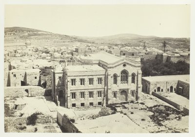 Nowy Kościół Angielski z Wieży Hippiksa, Jerozolima, 1857. autorstwa Francis Frith