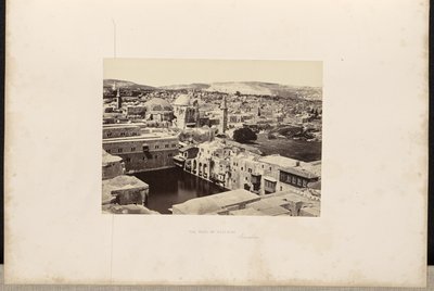 Basen Ezechiasza, Jerozolima autorstwa Francis Frith