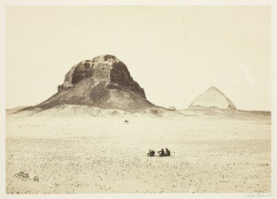 Piramidy Dahshoor, 1857. autorstwa Francis Frith