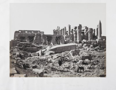 Świątynia El-Karnak, od południowego wschodu autorstwa Francis Frith