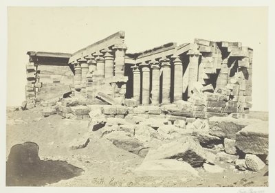 Świątynia Maharaki, Nubia, 1857. autorstwa Francis Frith