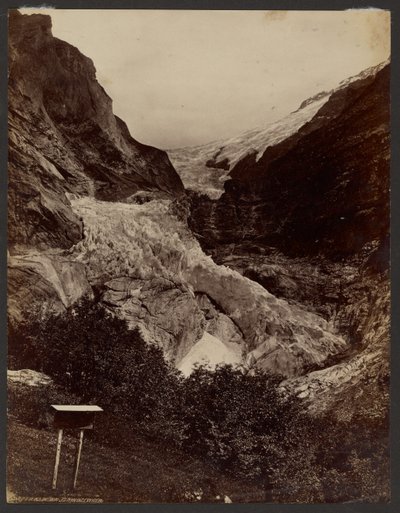 Górny lodowiec w Grindelwaldzie autorstwa Francis Frith