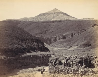 Dolina Królów, Teby, ca. 1857, drukowane lata 70. XIX wieku. autorstwa Francis Frith