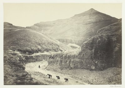 Dolina Grobu Królów, Teby, 1857. autorstwa Francis Frith