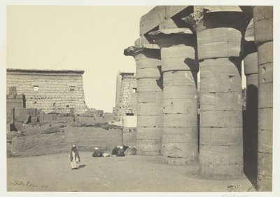 Widok w Luksorze, 1857. autorstwa Francis Frith
