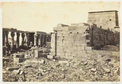Widok na wyspę Philae autorstwa Francis Frith