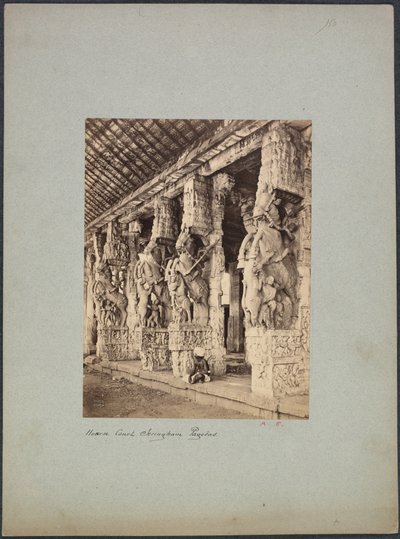 Sąd dla koni Trichinopoly, lata 50.-1870. autorstwa Francis Frith and Co.