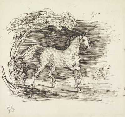 Two Riders Conversing (grafit z piórem i atramentem na papierze) autorstwa Francis Grant