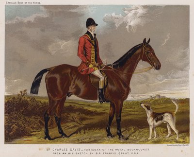 Pan Charles Davis, Łowca Królewskich Buckhounds autorstwa Francis Grant