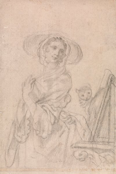 Studium do „Widzenia - La Vue” (Jeden z pięciu zmysłów) autorstwa Francis Hayman