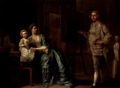 Portret Josepha Wiltona - rzeźbiarza (1722-1803) autorstwa Francis Hayman