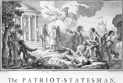 Patriotyczny mąż stanu, 1740 autorstwa Francis Hayman