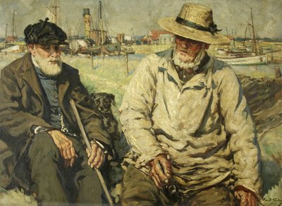 Opowieści morza (olej na płótnie) autorstwa Francis Henry Newbery
