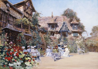 Obiad w Karczmie, 1881 r. autorstwa Francis Hopkinson Smith