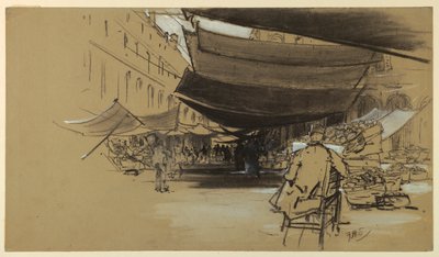 Markizy na targu owocowym autorstwa Francis Hopkinson Smith
