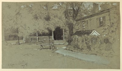 Stary dom Hopkinsona, Bordentown, NJ autorstwa Francis Hopkinson Smith