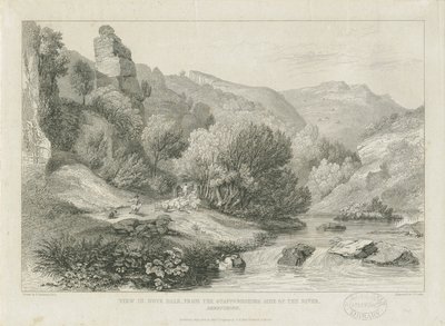 Dovedale - pejzaż: rycina i [XIX w.] autorstwa Francis Legatt Chantrey