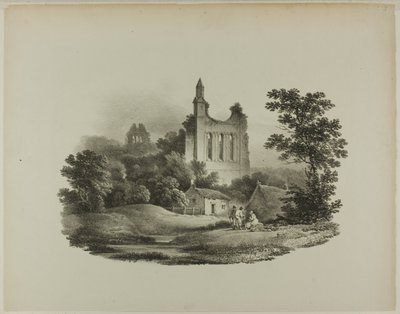 Opactwo Byland, Yorkshire autorstwa Francis Nicholson