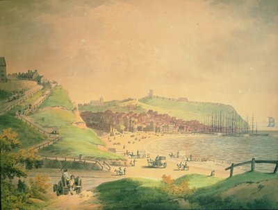 South Bay Scarborough, 1790 autorstwa Francis Nicholson