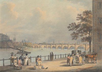 Westminster z South Bank autorstwa Francis Nicholson