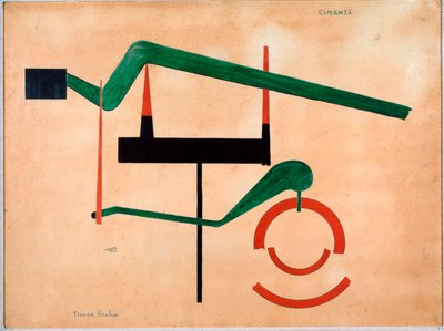 Cementy Detrempe Francis Picabia (1879-1953) 1920 wym. 55x75 cm Turyn, Kolekcja Ippolito Simonis autorstwa Francis Picabia
