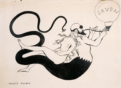 Rysunek dla dadaistycznego czasopisma "La Revue", wydanie 391 nr 3 autorstwa Francis Picabia