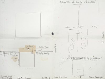 Layout biuletynu Dada "391", numer 14, zawierający kopię podpisu Ingresa autorstwa Francis Picabia