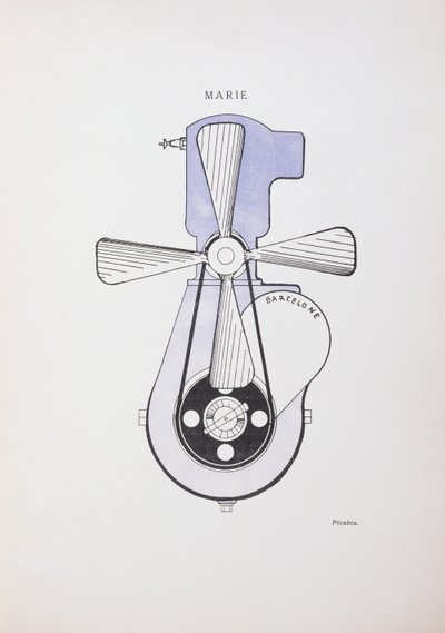 "Marie", rysunek dla dadaistycznego czasopisma "La Revue", numer 391 nr 3 autorstwa Francis Picabia