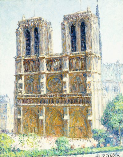 Notre Dame, efekt światła słonecznego autorstwa Francis Picabia