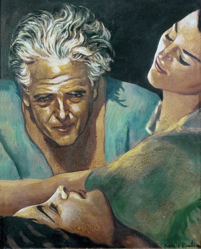 Autoportret, ok. 1940 (olej na płótnie) autorstwa Francis Picabia