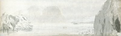 Swansea, ok. 1678 r. (akwarela i brązowy tusz na papierze) autorstwa Francis Place