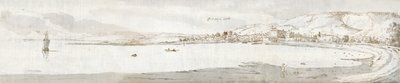 Swansea, ok. 1678 (akwarela i brązowy tusz na papierze) autorstwa Francis Place