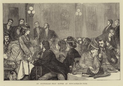 Australijska wieczerza mięsna w Newcastle-on-Tyne autorstwa Francis S. Walker