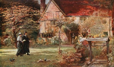 Domek i ogród Miltona, Chalfont St Giles autorstwa Francis S. Walker